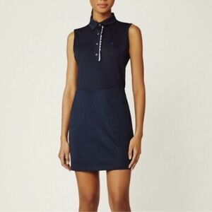 Tory Burch Tory Sport XS Tech Twill Navy Golf Skort